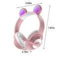 thumbnail image 3 of NARABB Headphone Wired Mobile Phone General Computer With Michael Call Cat's Ears (Steamed Shaped Bread) Game Headset, 3 of 8