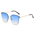 thumbnail image 2 of Siminsem Fashion Round Polarized Gradient Sunglasses for Men Women Under $8 UV400 Double Bridge Frame Anti Slip Rubber Temples Great for Travel Shopping Outdoors, 2 of 5