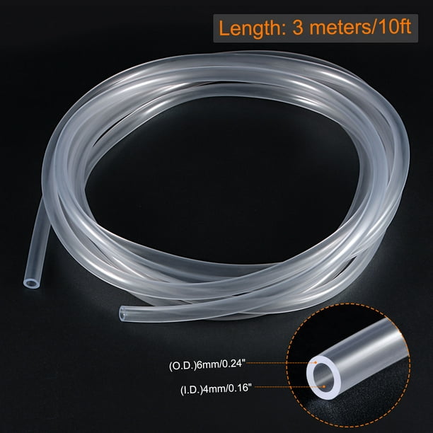 4mmx6mm 10ft PVC Vinyl Tubing Clear Tube Plastic Tubing Water Hose Airline  