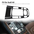 thumbnail image 2 of Center Console  Panel Trim, Carbon Fiber Decoration Shifter Panel Cover Anti Fading Scratch Resistant Wearproof 2PCS/Set  For Car Replacement For A4, 2 of 8