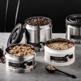thumbnail image 3 of Pebbuoy Stainless Steel Vacuum Storage Tank for Tea Leaves Moisture Proof & Dust-Proof Coffee Bean Container 750/1100ml Capacity Sealed Food Jar for Grain Nut Snack Candy Kitchen Organizer, 3 of 7
