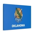 thumbnail image 4 of Oklahoma State Flag Canvas Vibrant Wall Art Unframed Home Decor, 4 of 13