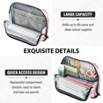 thumbnail image 5 of Standing Pencil Case with Base Large Capacity Stationery Pouch Pen Bag with Zipper for Women Men Pink Bows Pattern, 5 of 7