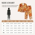 thumbnail image 6 of Junzan Hippie Flower Print Womens Pajama Sets,Long Sleeve Button Down For Women Pjs 2 Piece, 6 of 9