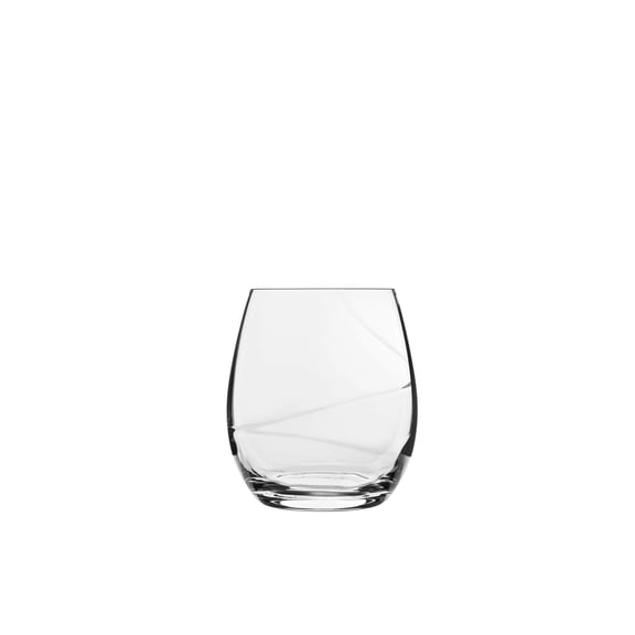 Luigi Bormioli Aero 13.5 oz Stemless Wine Glasses, 6 Count (Pack of 1), Clear