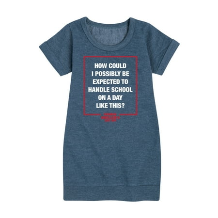 

Ferris Bueller s Day Off - How Could I Possibly - Toddler And Youth Girls Fleece Dress