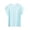 Light Blue, variant on Women's Crewneck Neck Tops Loose Fit Cap Sleeve Soft Blouse Plus Size Pj Sleeping Shirts Yellow,4xL