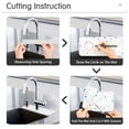 thumbnail image 5 of Yayeee Faucet Mat for Kitchen Sink 14.7" Diatomite Long Splash Guard Pad, White Retro Pattern, 2 Pack, 5 of 7