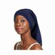 thumbnail image 1 of wonima11 Dreadlock Tube Satin Sleep Cap for Braids Dark Blue, 1 of 1