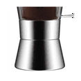 thumbnail image 3 of Moka Induction Stovetop Espresso Maker,Glass-Top & Stainless Steel Pot,Classic Italian Coffee Maker, 240Ml, 3 of 4