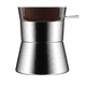 thumbnail image 5 of Cafetera espresso Moka de inducción con tapa de vidrio y acero inoxidable, cafetera espresso Moka clásica italiana, 240 ml, 5 of 5