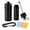 A-BLACK, variant on Travel Spice Container with Spoon - Mini Aluminum Storage Jar for Camping, Portable Aluminum Spice Shaker, Small Airtight Dispenser