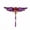 Purple, variant on New Purple & Green Enamel Dragonfly Brooch Women Insects Wedding Banquet Pins-Green
