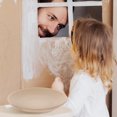 thumbnail image 4 of USHOBE 2 Pcs Plate Model Toys Kids Role Play Kitchen Wood Beige Parent-Child Interaction, 4 of 4