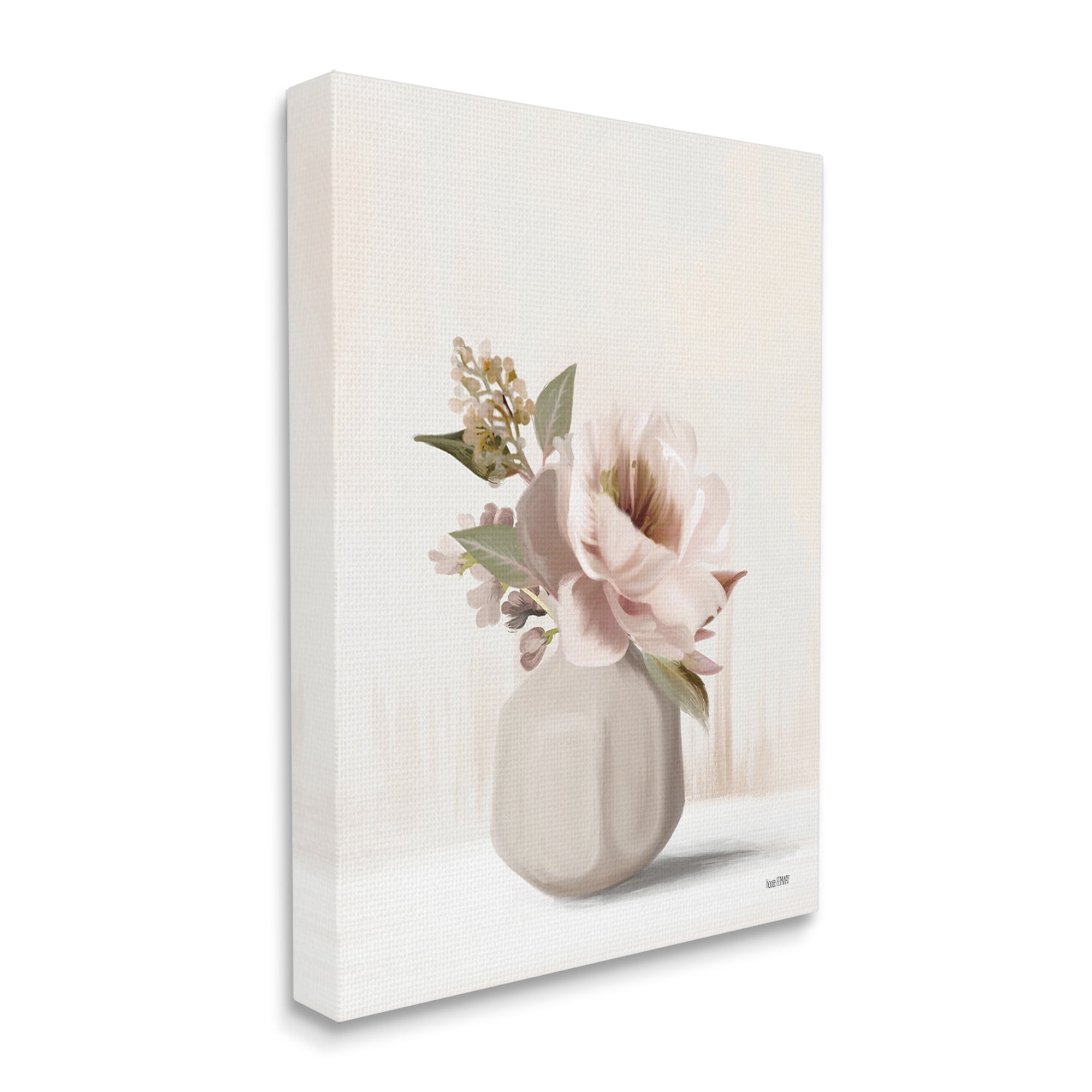 Stupell Industries Chic Bouquet in Vase Botanical & Floral Painting Gallery Wrapped Canvas Art Print Wall Art, 36 x 48