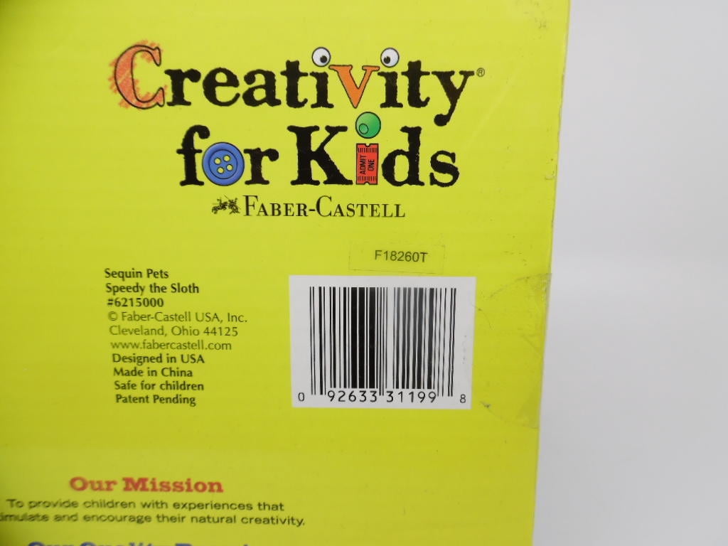 Creativity for Kids Sequin Pets - Speedy the Sloth - Plush Activity Kit