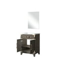thumbnail image 7 of 24 In. X 18 Brown Oak Bath Vanity Cabinet - Acrylic Countertop & Mirror Soft Close Storage W D Door, 7 of 7
