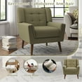 thumbnail image 4 of Dreamsidea Accent Chair Modern Home Armchair for Living Room,Mocha Upholstered Arm Chair, 4 of 7