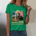 thumbnail image 2 of CAICJ98 250 Anniversary USA Shirt Women's Retro Statue of Liberty 250Th T-Shirt Casual Flag Patriotic T Shirt Women (Green,XXL), 2 of 8