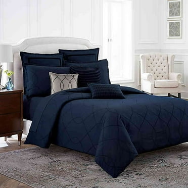 Wamsutta Davenport Euro Pillow Sham Duvet Cover in Blue