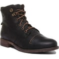 thumbnail image 1 of Josef Seibel Sienna 17 Women's Lace Up Leather Ankle Boot In Black Size 10, 1 of 6