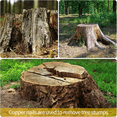 thumbnail image 3 of HOT Copper Nails Kit, 3.5 Inch Stump Removal Spikes,Pure Nails, Tool for Trees Stumps Landscaping, 3 of 4