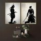 thumbnail image 4 of 2pcs/set Frameless Japanese Samurai Canvas Paintings, Wall Art Character Posters And Prints Home Decorating For Living Room Bedroom, Without Frame, 4 of 4