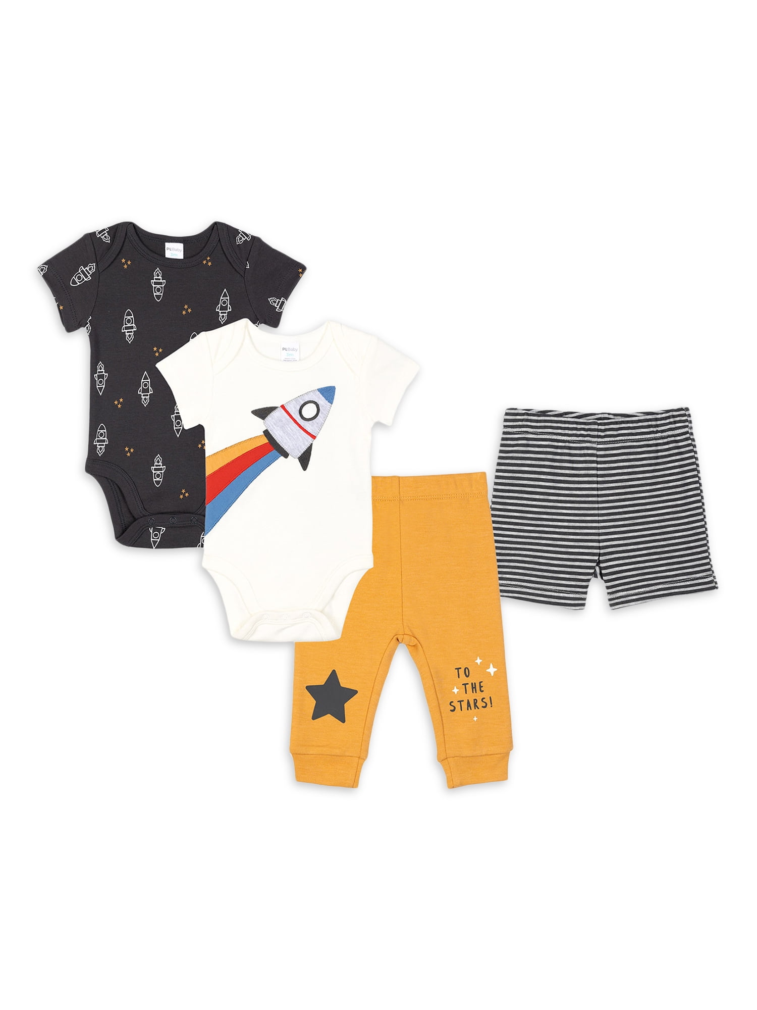 Petit Lem Baby Boy & Toddler Boy 4 PC Outfit Set, Sizes 3 Months24