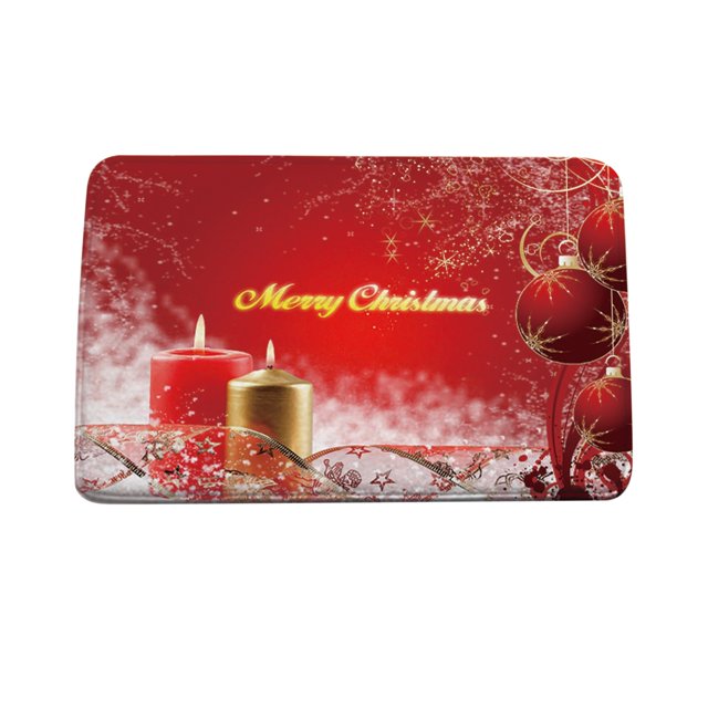 Alfombrilla de puerta de casa de dibujos animados de Navidad, alfombrilla absorbente, alfombrilla de suelo de cocina para sala de estar Wmkox8yii HFSH5611