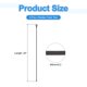 thumbnail image 2 of Correas de silicona Uxcell, 24 pulgadas, correas reutilizables para cables, resistentes y flexibles para agrupar y sujetar, 8 piezas, negras, 2 of 6