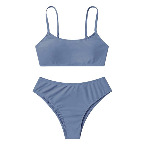 GYRATEDREAM Girl's 2 Piece Swimsuit Printed Bikini Set Bathing Suit Tankini Swimwear Girls Swimming Wear