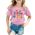 thumbnail image 1 of Haut Camisole Filet pour Enfants Carnaval Imprimé Couleur Col Rond T-Shirt à Manches Courtes, 1 of 4
