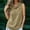 Khaki, variant on CYMMPU Women's V-Neck Button Detail Tunic Top, Sleeveless Crinkled Blouse with Asymmetric Hem, Casual Summer Shirt Khaki S