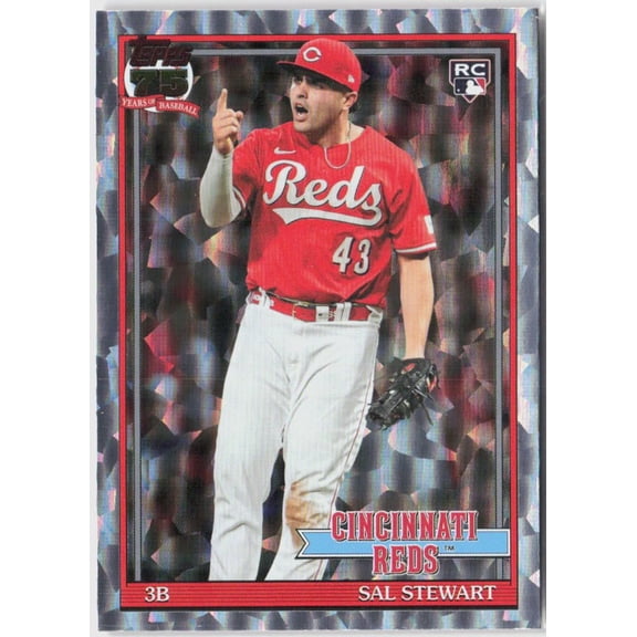 Collectible 2026 Topps 75 Years of Baseball Sal Stewart RC #91B2-13 Cincinnati Reds Baseball Card Cincinnati Reds MLB Baseball Trading Card