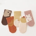 thumbnail image 6 of Baby Toddler Non-skid Socks with Grips Anti Skid Slipper Cartoon Socks for Girls Boys Infant Newborn 5 Pairs, 6 of 7