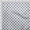 thumbnail image 3 of oneOone Viscose Jersey Navy Blue Fabric Polka Dots Dots Fabric For Sewing Printed Craft Fabric By The Yard 60 Inch Wide, 3 of 5