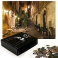 thumbnail image 3 of Ambesonne Italian Jigsaw Puzzle Durable Cardboard, Old Cafe in Rome City, 1000 pcs, Pale Yellow Green Orange, 3 of 6