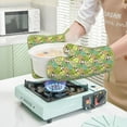 thumbnail image 7 of Honeii Cartoon Panda And Leaf patten Oven Mitts and Pot Holders Sets, Baker Oven Mitts, Mittens for Kitchen Decor, Baking Lover over Gloves Gifts, 7 of 7