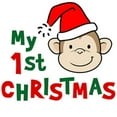 thumbnail image 2 of CafePress - My First Christmas Monkey Infant Bodysuit - Baby Light Bodysuit, Size Newborn - 24 Months, 2 of 4