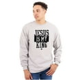 thumbnail image 3 of Jesus is my King Christian Faith Long Sleeve TShirt Men Women Brisco Brands S, 3 of 6