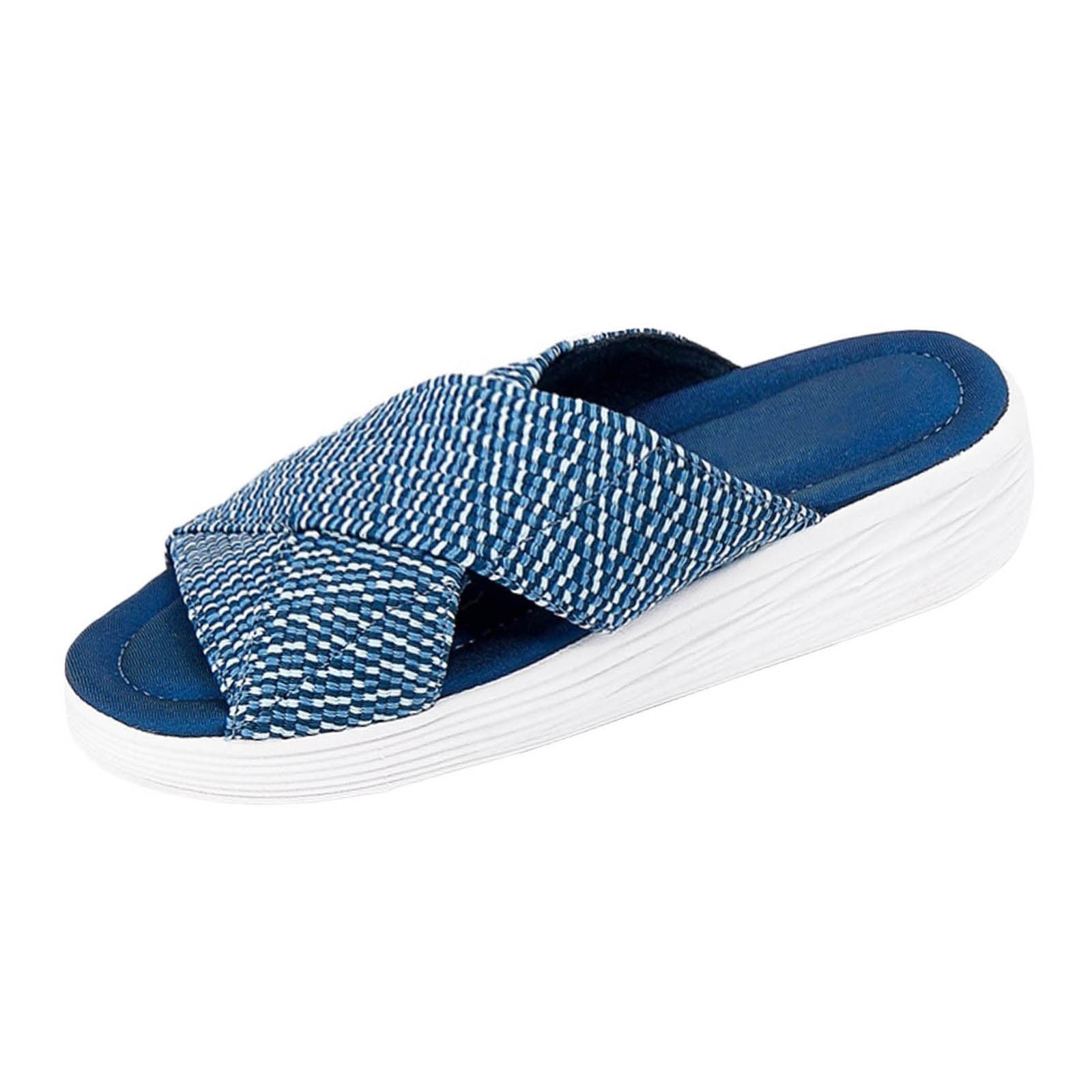 stretch cross orthopedic slide sandals
