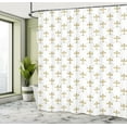thumbnail image 5 of Ambesonne Flower Shower Curtain, Vintage Style Lilies, 69"Wx84"L, Yellow and White, 5 of 5