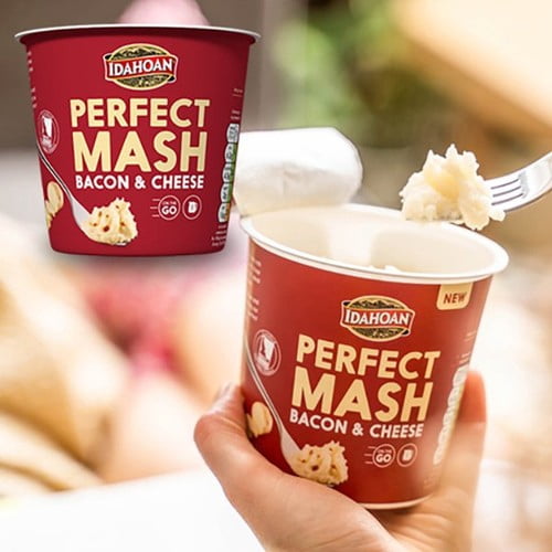 Idahoan Bacon & Cheese Mash Pot 55g, British Import (Pack of 2)