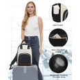 thumbnail image 3 of Mochila LOVEVOOK Small para mujer, mini a la moda, beige, negro y marrón, 3 of 9