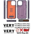 thumbnail image 2 of CaseBorne ArmadilloTek V Case for [iPhone 13 Pro Max] with Built-in Screen Protector & Kickstand Full-Body Multi-Layer Rugged - Purple, 2 of 5