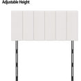 thumbnail image 6 of Yongchuang Upholstered Headboard Queen White Faux Leather Headboard for Queen/Full Size Bed Adjustable Height Foldable Heaboard, 6 of 10
