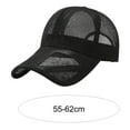 thumbnail image 6 of rygai Men Baseball Hat Hollow Out Mesh Breathable Quick-drying Solid Color Sunscreen Adjustable Outdoor Golf Sun Hat Headwear,Grey, 6 of 8