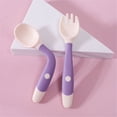 thumbnail image 2 of Less Than 5 Tableware PandaEar Baby Bendable Spoons and Forks Set 1 Set| Training Learning Self Feeding Baby Spoons First Stage for Kids Toddlers Children and Infants| | Easy Grip Fork Tableware, 2 of 7