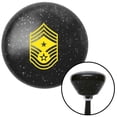thumbnail image 1 of American Shifter  Yellow Command Chief Master Sgt Black Retro Metal Flake Shift Knob with M16 x 1.5 Auto, 1 of 1