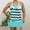 Light Blue, variant on Women's Swimsuits Tankini Sets 2 Piece Plus Size Large Print Split Swimsuit Skirt Bikini Split Swimsuit Suit